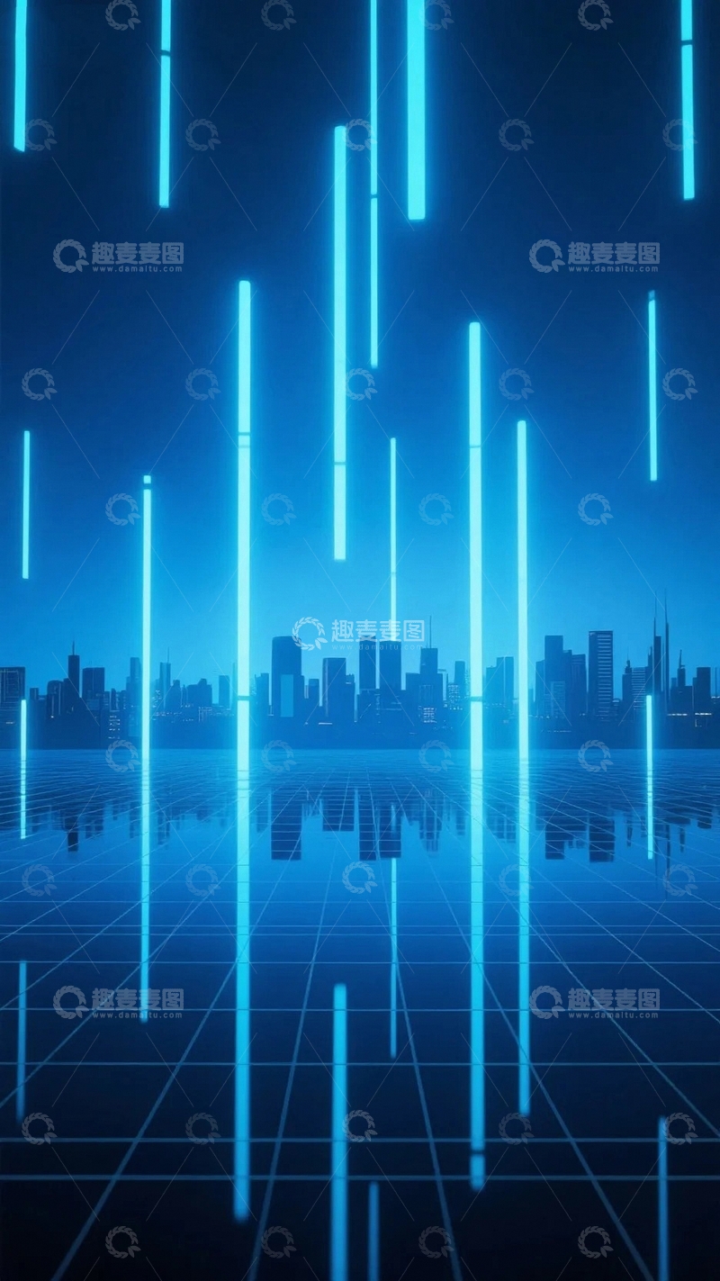 高清大图下载【趣麦麦图】科技背景城市未来7