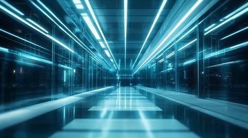 科技感隧道未来感光影