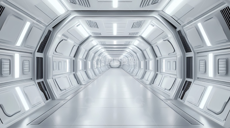 高清大图下载【趣麦麦图】未来科幻隧道空间