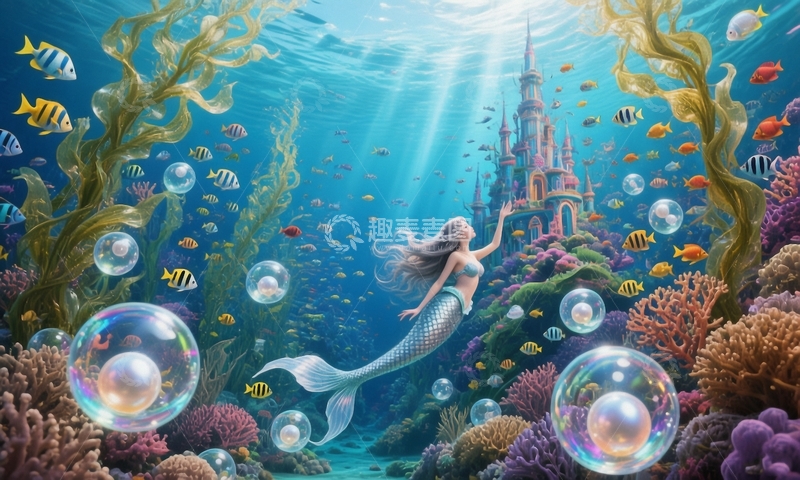 高清大图下载【趣麦麦图】童话世界之美人鱼12