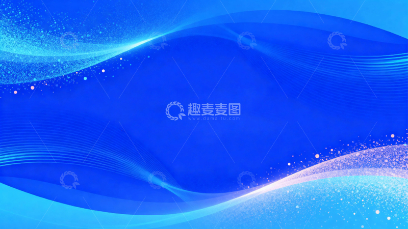 高清大图下载【趣麦麦图】蓝色科技商务背景010