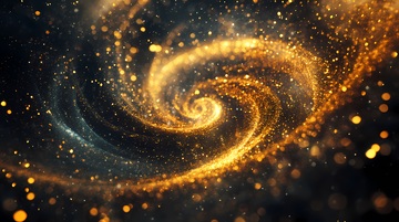 璀璨星空螺旋图案背景