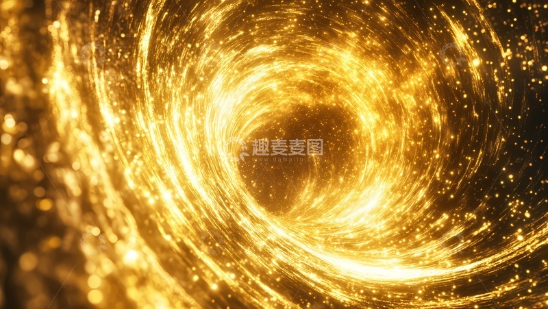 高清大图下载【趣麦麦图】-金光隧道特效视觉素材