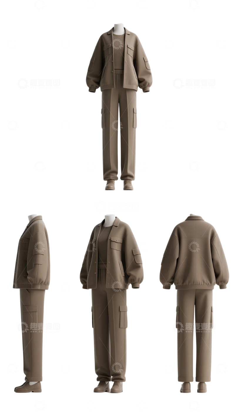 高清大图下载【趣麦麦图】简约风格职业装展示