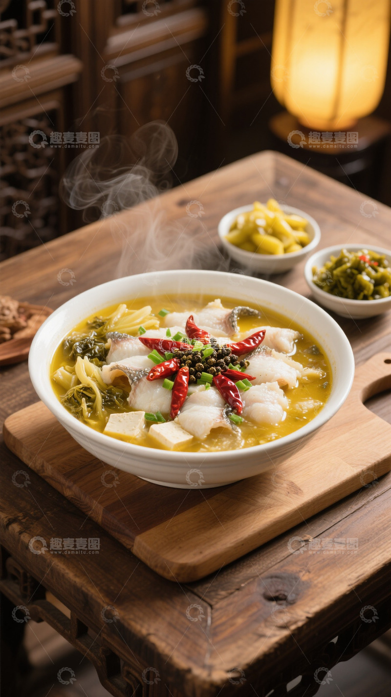 高清大图下载【趣麦麦图】麻辣酸菜鱼美食