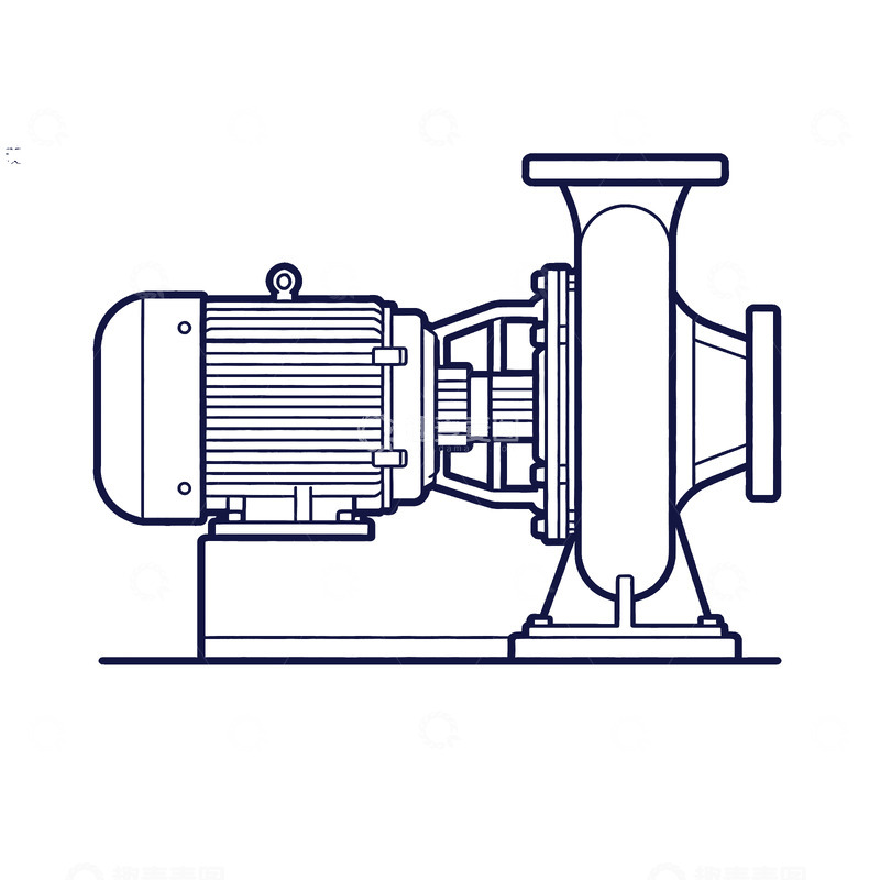 高清大图下载【趣麦麦图】电机结构示意图简笔画
