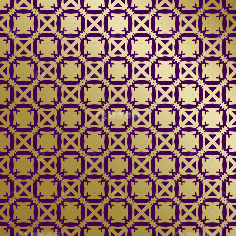 源文件下载【趣麦麦图】紫金中式几何花纹背景图9