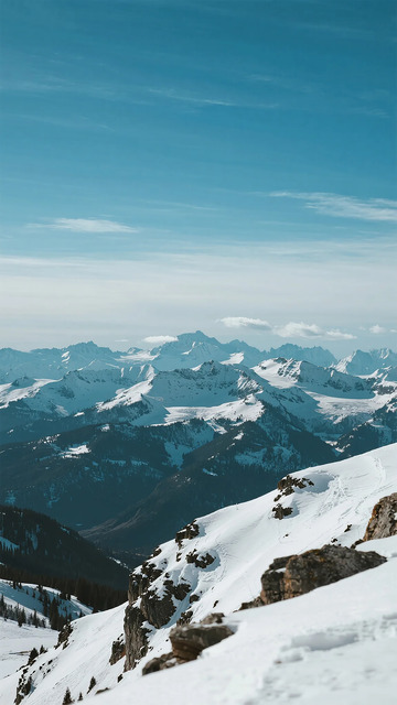 雪山风光壮丽景色自然摄影图片