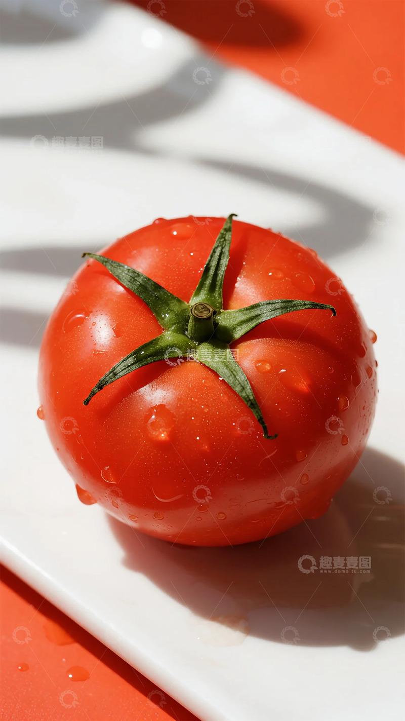 高清大图下载【趣麦麦图】鲜红番茄特写美食摄影