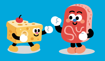 扁平风格芝士和火腿18