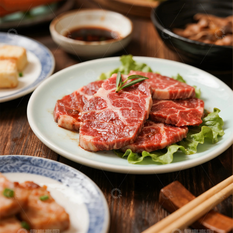 高清大图下载【趣麦麦图】日式烤肉美食摄影图片