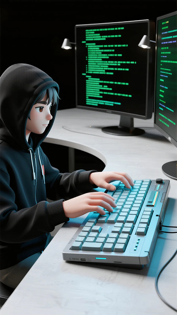 黑客动画编程场景