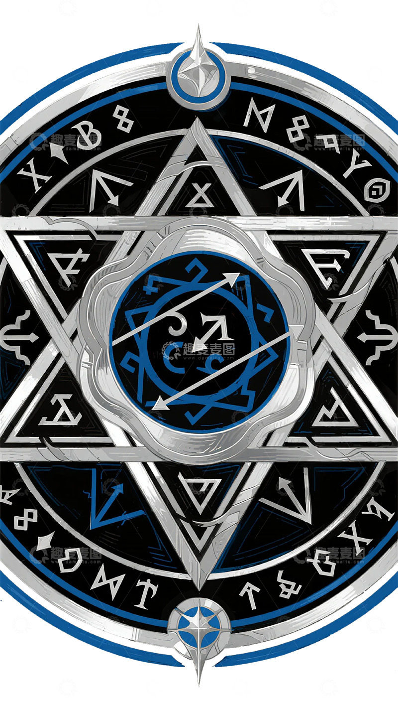 高清大图下载【趣麦麦图】神秘符文魔法阵图案设计