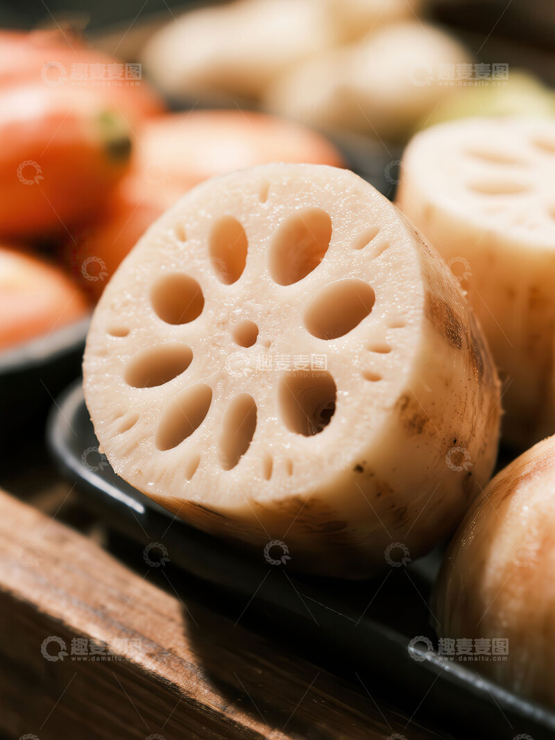 高清大图下载【趣麦麦图】莲藕  玉节  甜润 