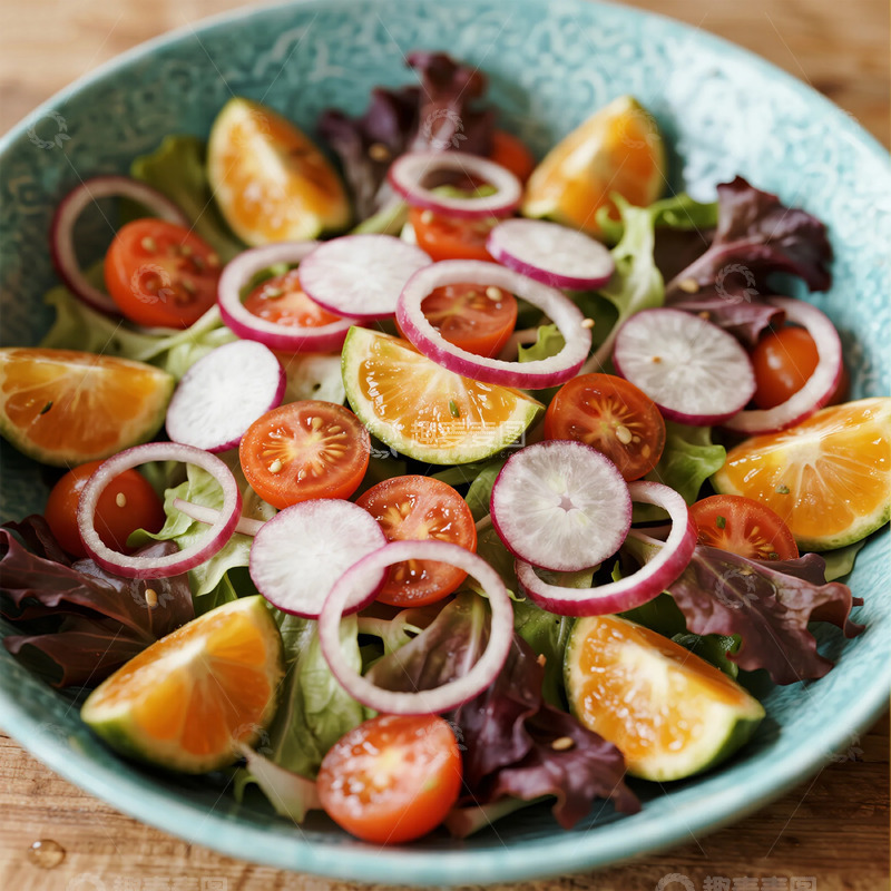 高清大图下载【趣麦麦图】清新蔬菜水果沙拉