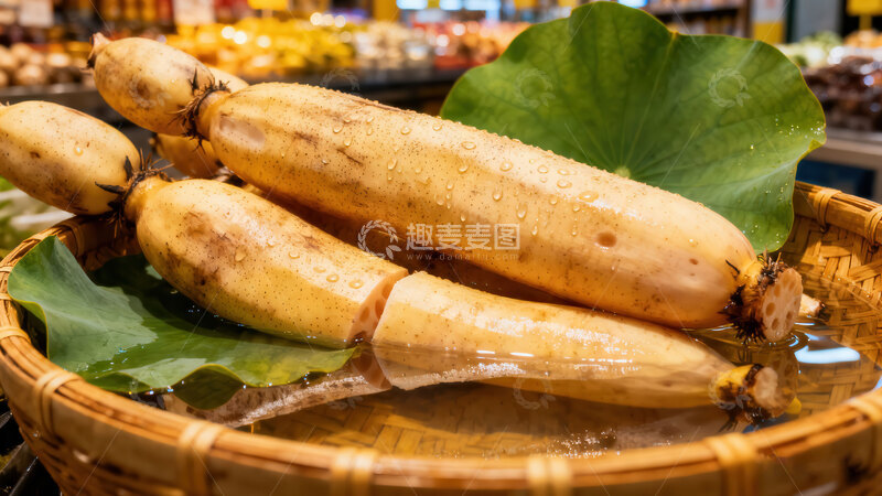 高清大图下载【趣麦麦图】莲藕  玉节  甜厚 