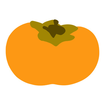 扁平化柿子图标设计素材