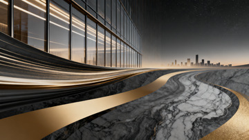 现代都市建筑景观渲染图