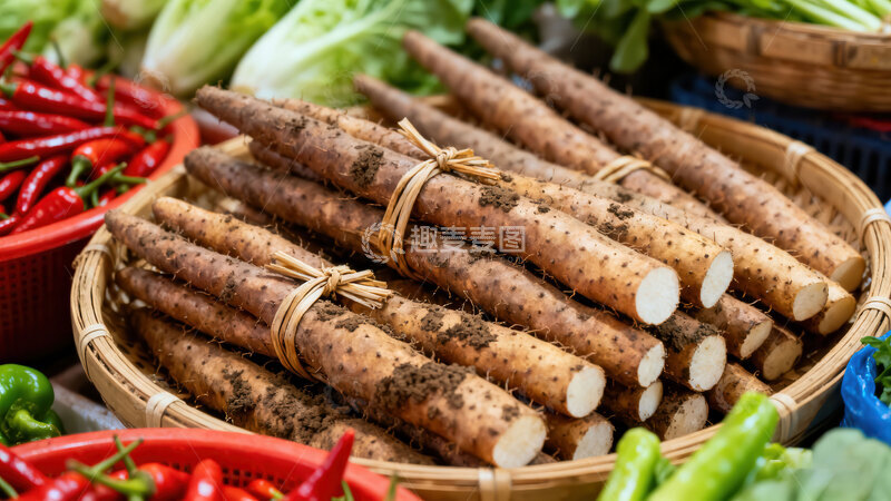 高清大图下载【趣麦麦图】山药  玉根  甜浓