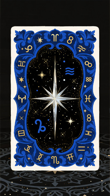 占星塔罗牌星座图案设计