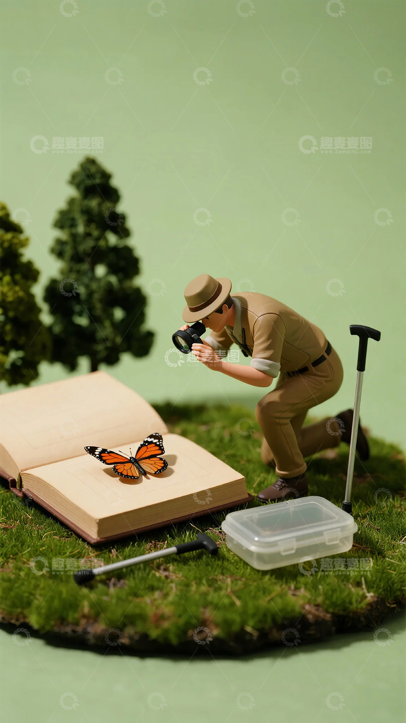 高清大图下载【趣麦麦图】微缩摄影探索自然场景