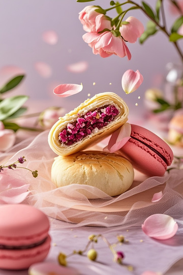 云南美食玫瑰鲜花饼1