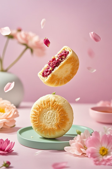 云南美食玫瑰鲜花饼3