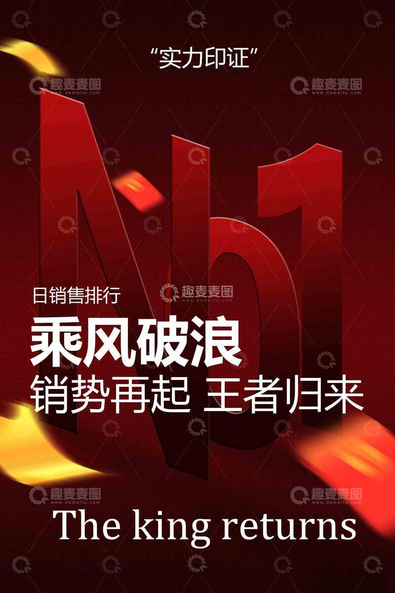 源文件下载【趣麦麦图】销量排行榜宣传海报