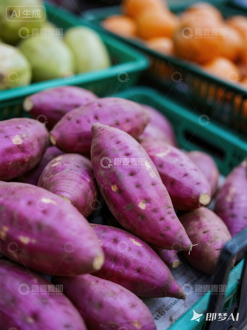 高清大图下载【趣麦麦图】紫薯  甜郁  甜糯  