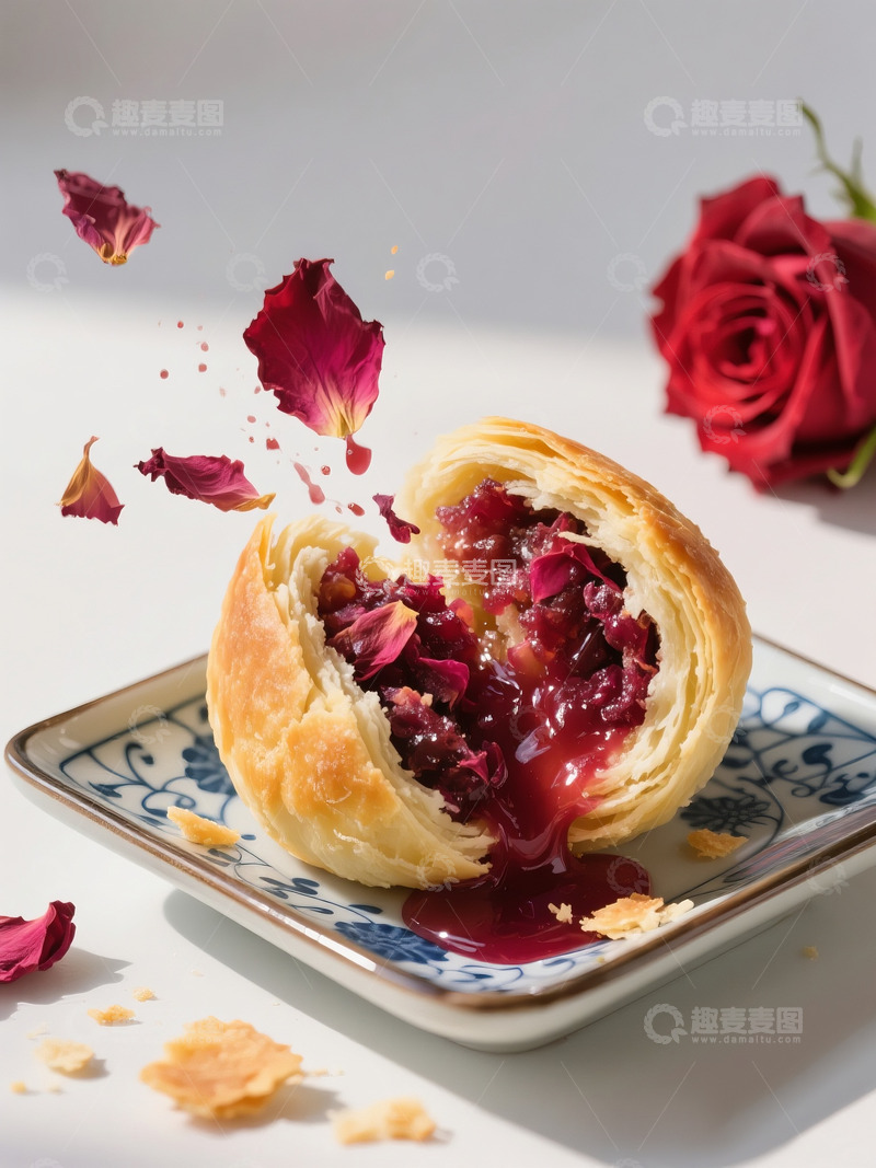 高清大图下载【趣麦麦图】云南美食玫瑰鲜花饼7