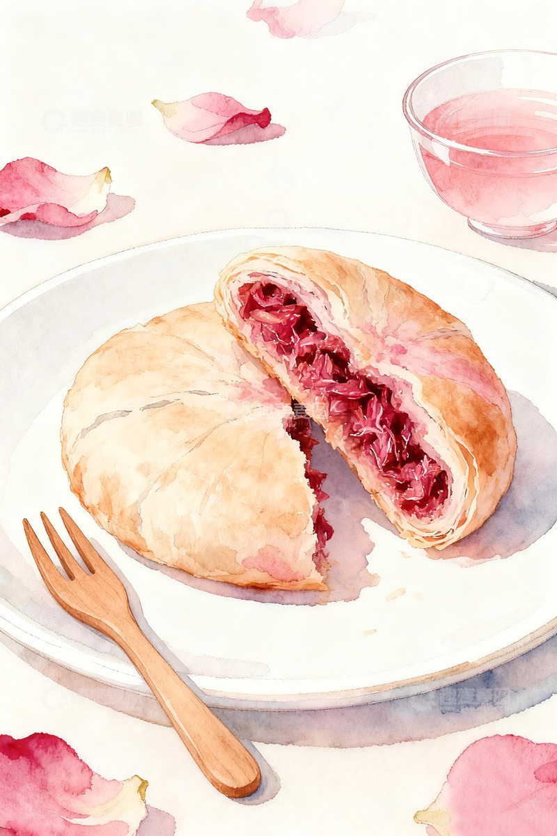 高清大图下载【趣麦麦图】云南美食玫瑰鲜花饼6