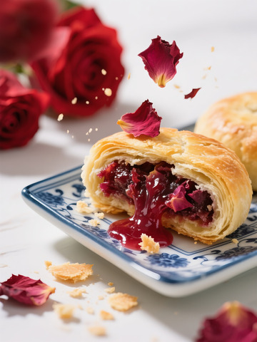 云南美食玫瑰鲜花饼8