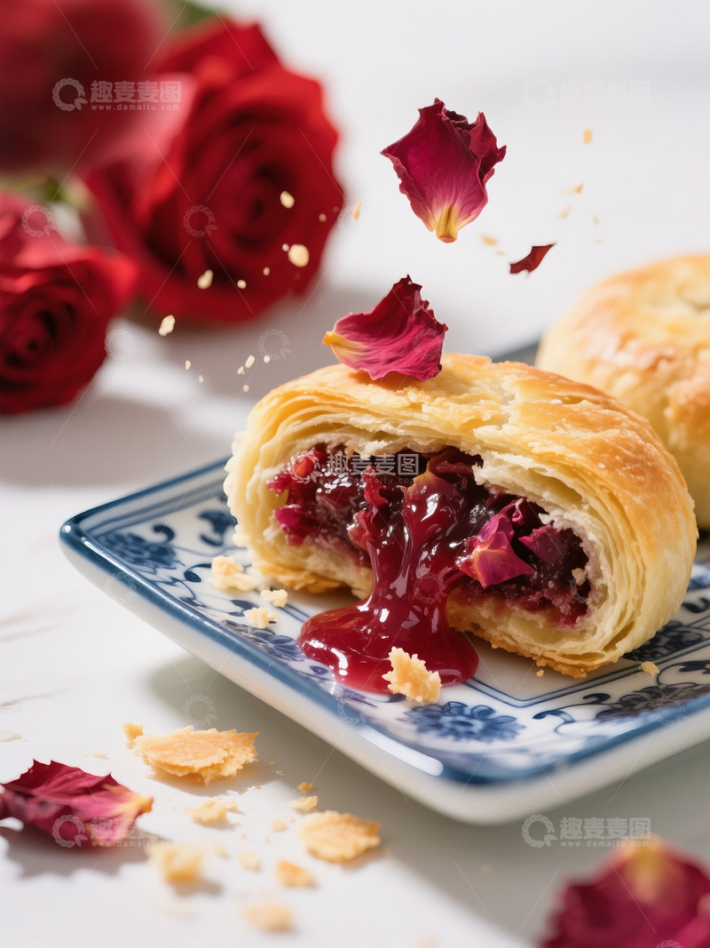 云南美食玫瑰鲜花饼8