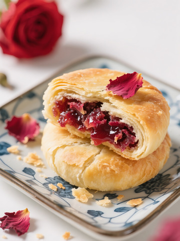 云南美食玫瑰鲜花饼5