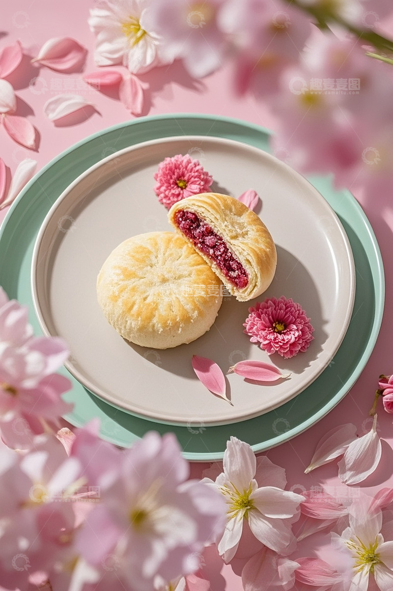 高清大图下载【趣麦麦图】云南美食玫瑰鲜花饼2