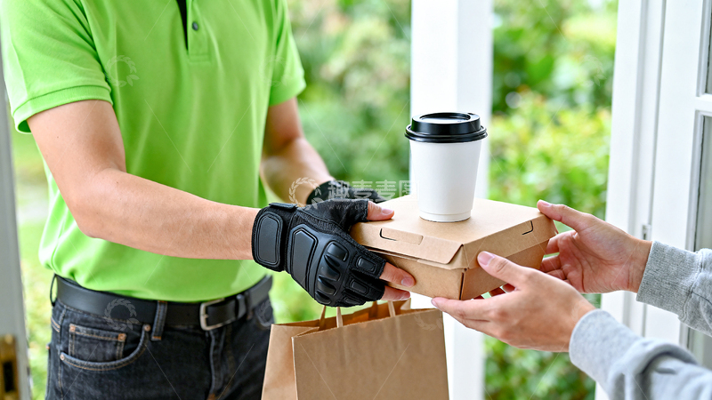 高清大图下载【趣麦麦图】外卖员送餐生活场景摄影图