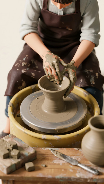 陶艺制作人物造型素材