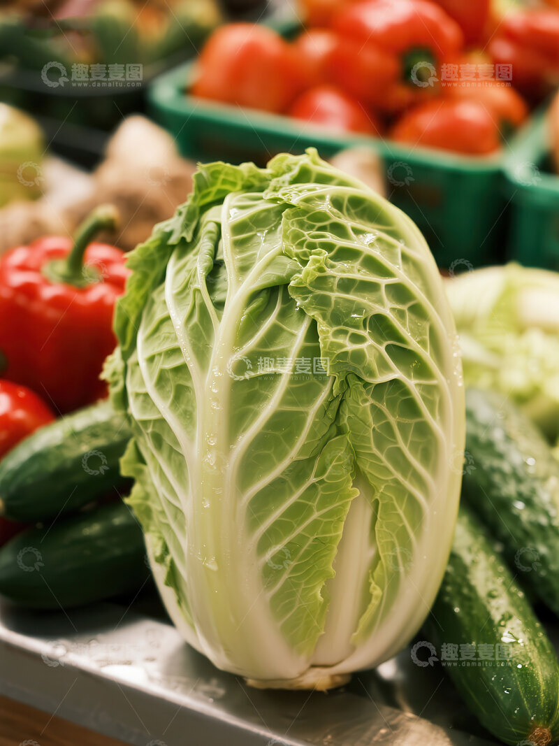 高清大图下载【趣麦麦图】大白菜  层叠  清白