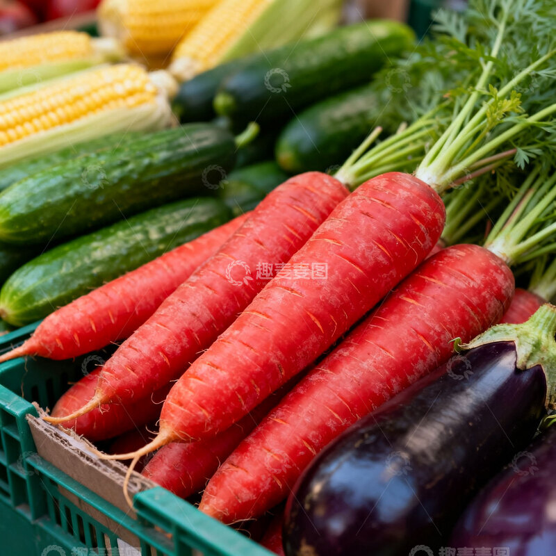高清大图下载【趣麦麦图】胡萝卜  脆甜  甜灵 