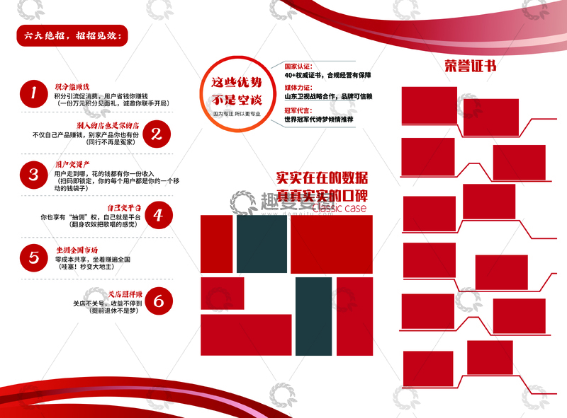源文件下载【趣麦麦图】红色风格荣誉证书展示设计模板