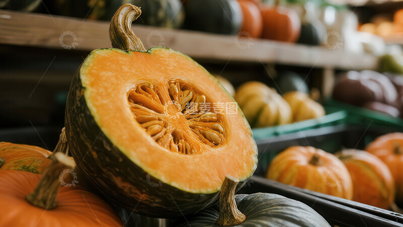 高清大图下载【趣麦麦图】南瓜  甜糯  熬粥 