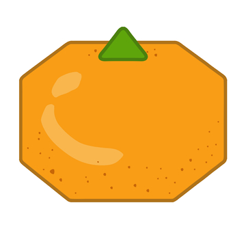 卡通橘子插图文创便签矢量图设计素材2