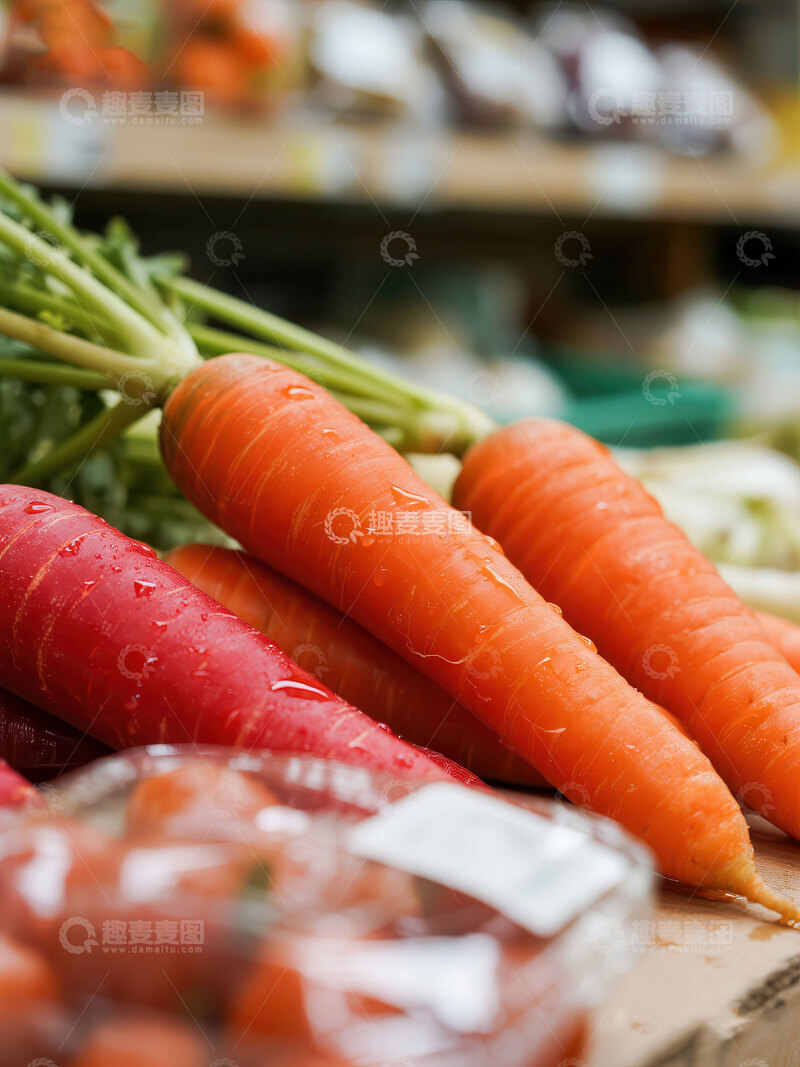 高清大图下载【趣麦麦图】胡萝卜  脆甜  生食 