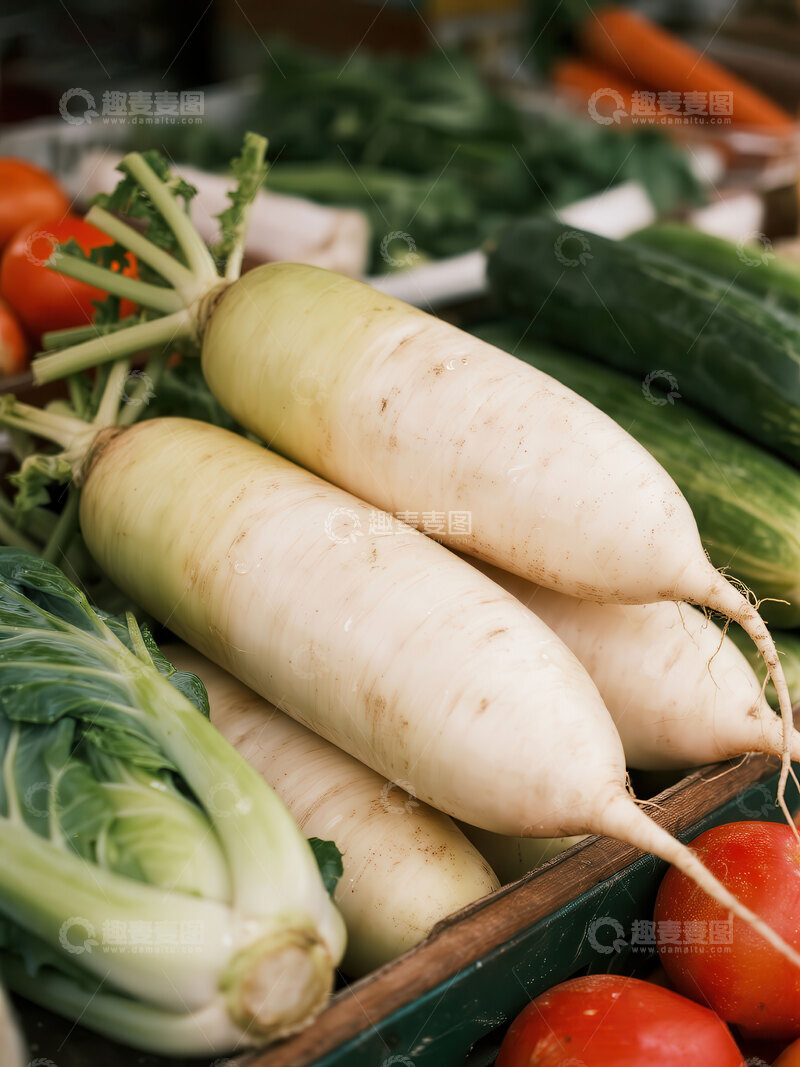 高清大图下载【趣麦麦图】萝卜  白玉  甜春 