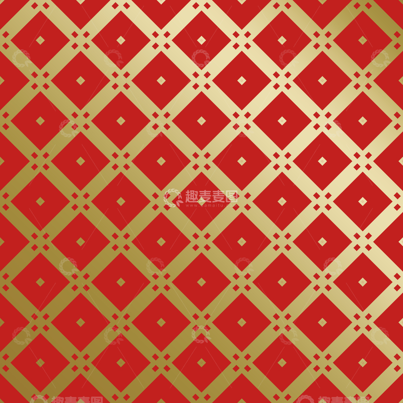源文件下载【趣麦麦图】红金中式喜庆花纹背景15