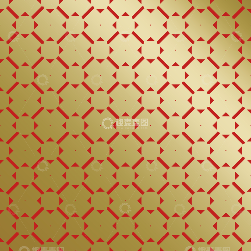 源文件下载【趣麦麦图】红金中式喜庆花纹背景6