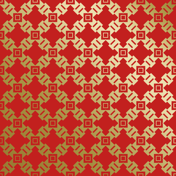 红金中式喜庆花纹背景10