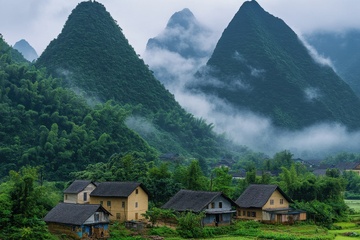 大山里的村落村寨