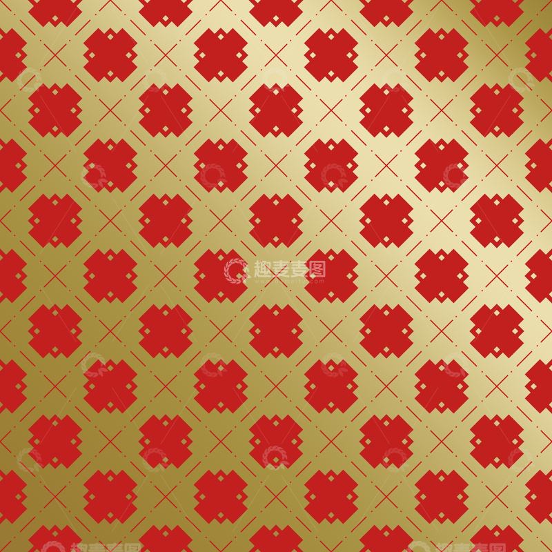 源文件下载【趣麦麦图】红金中式喜庆花纹背景47