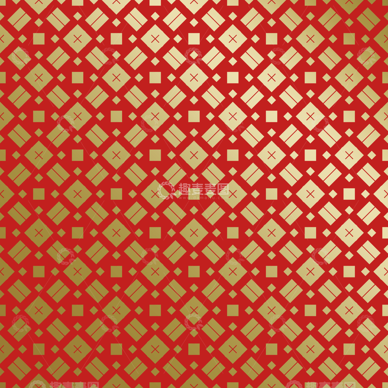 源文件下载【趣麦麦图】红金中式喜庆花纹背景44